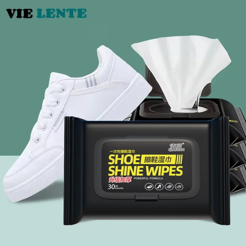 Sneaker Cleaner - 12-60 pièces chaussures jetables lingettes propres