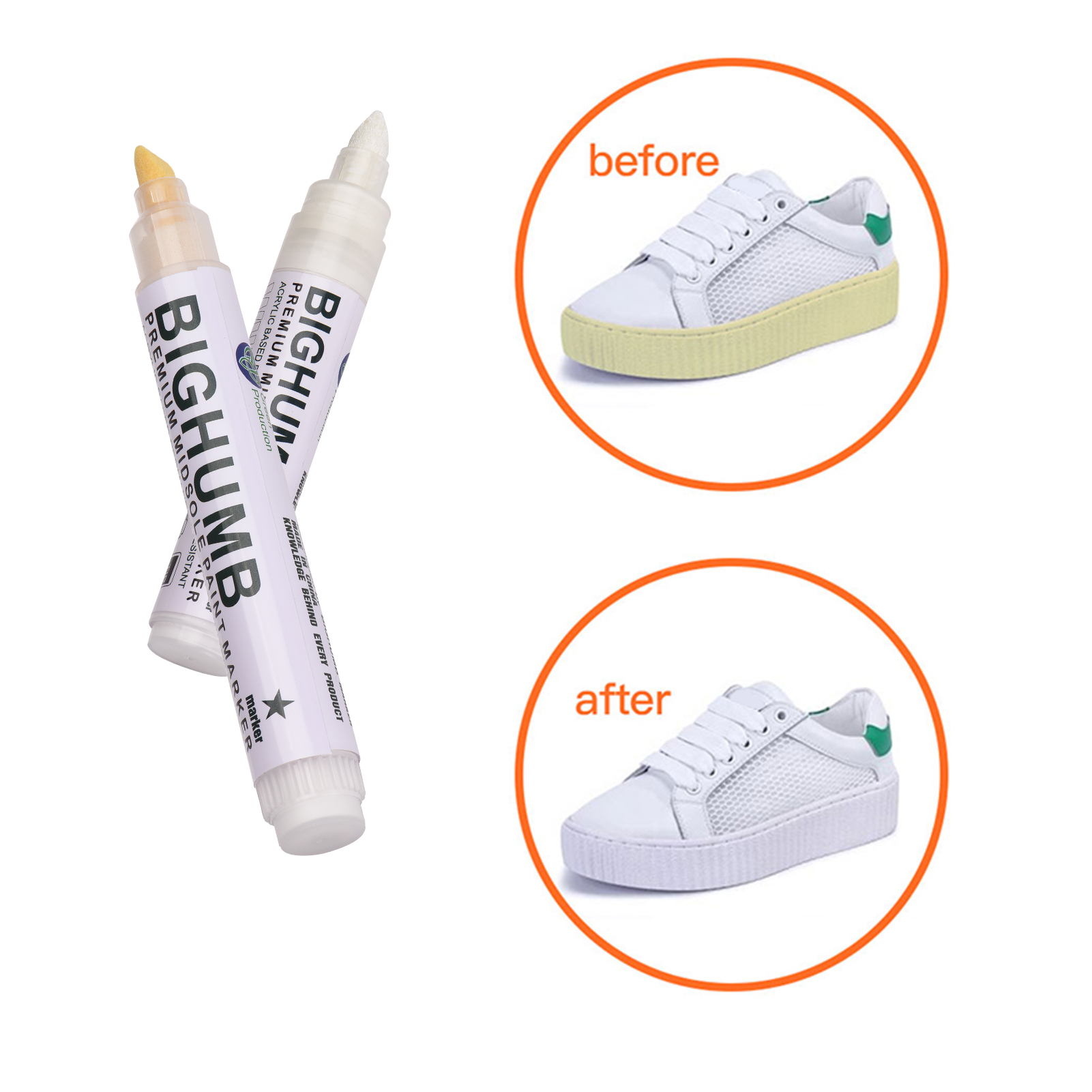 Sneaker Care Spray - Stylo marqueur de peinture BIGTHUMB Premium