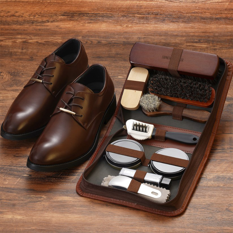 Ensemble de brosses à chaussur - Leather Shoe Polish avis et prix