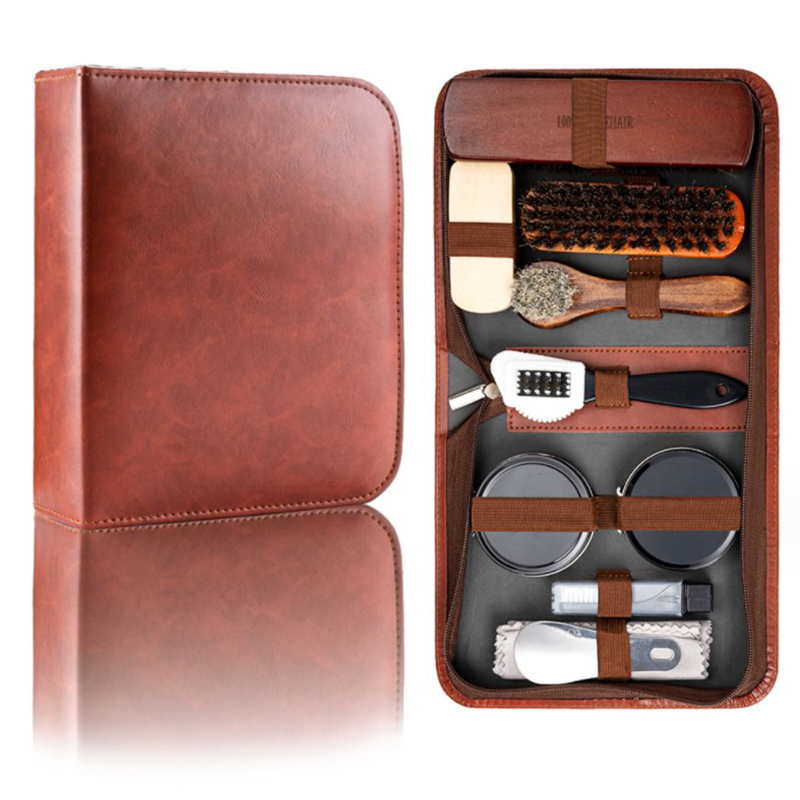 Ensemble de brosses à chaussur - Leather Shoe Polish avis et prix